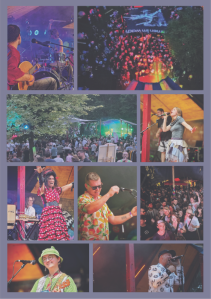 Bildergalerie vom Festival-Samstag, insbesondere des Bühnenprogramms mit diversen Bands